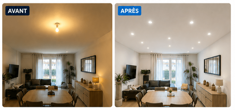 Lire la suite à propos de l’article Avant / Après : modernisation d’un éclairage intérieur à Ambon